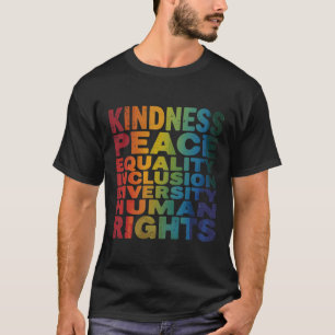 Peace Love Diversity Inclusion Equality Black Hist T-Shirt