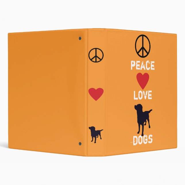 Peace Love Dogs Binder (Background)