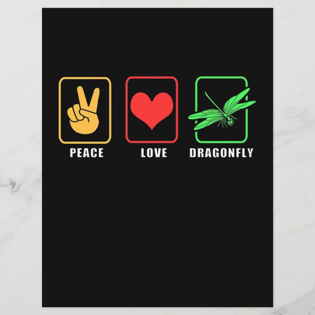 Peace Love Dragonfly (Front)