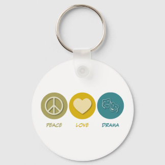 Peace Love Drama Keychain