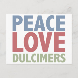 Peace Love Dulcimers Postcard