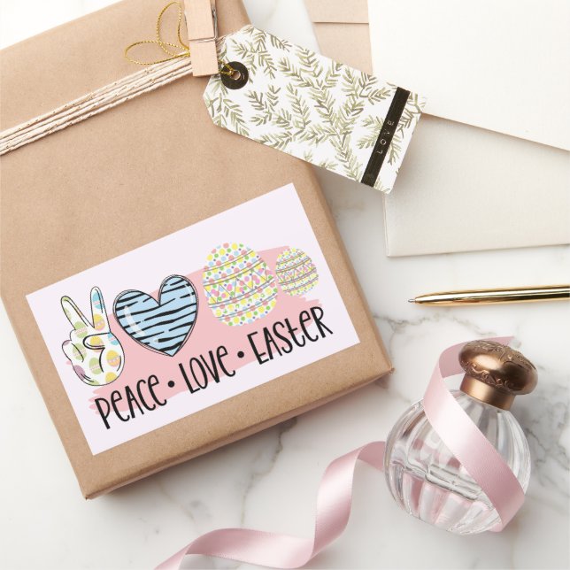 Peace Love Easter Sticker (Gifting)