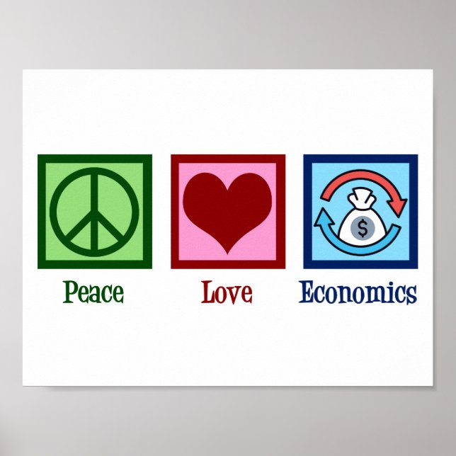 Peace Love Economics Poster (Front)