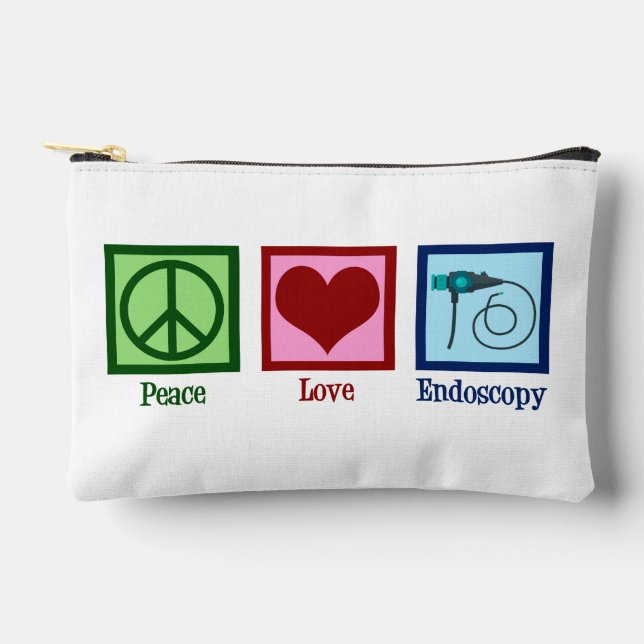 Peace Love Endoscopy Accessory Pouch (Front)