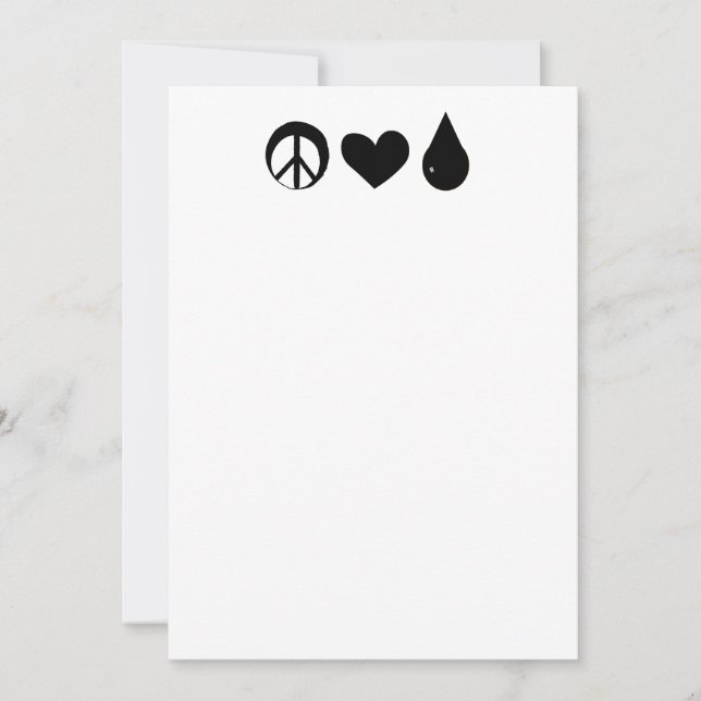 Peace Love et Colostrum cartes pour notes (Devant)