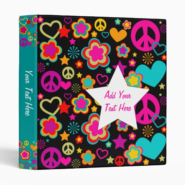 Peace Love & Everything Girly Binder (Front/Spine)