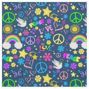 Peace & Love Fabric