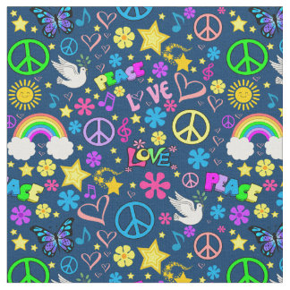 Peace & Love Fabric