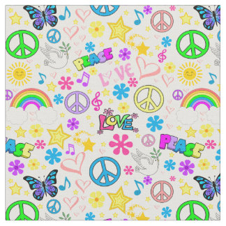 Peace & Love Fabric
