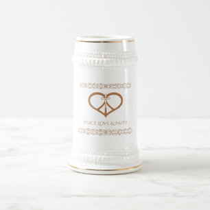 Peace Love & Faith Mug