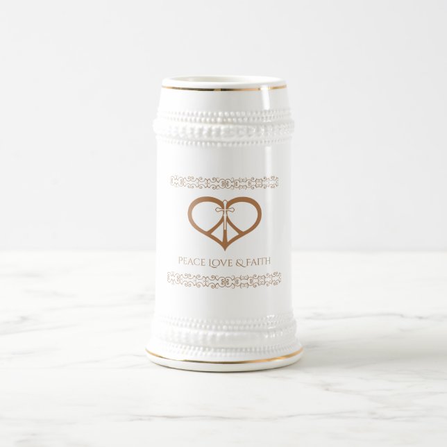 Peace Love & Faith Mug (Center)
