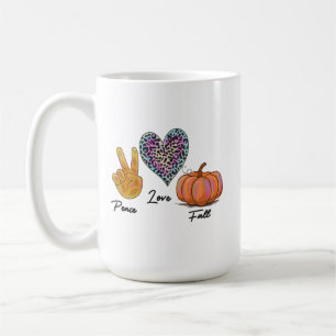 Peace Love Fall Coffee Mug