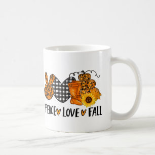 Peace Love Fall Coffee Mug