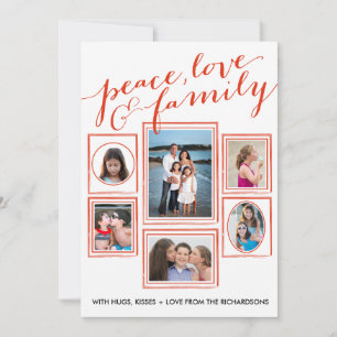 Peace, Love & Family Red