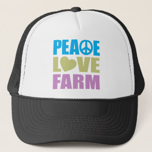 Peace Love Farm Trucker Hat