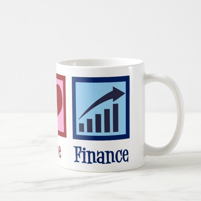 Peace Love Finance Coffee Mug (Right)