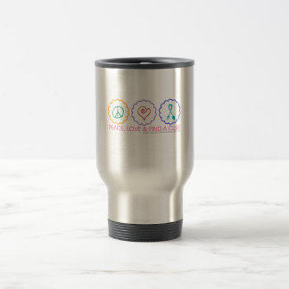 Peace, Love & Find a Cure Travel Mug