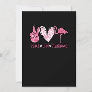 Peace Love Flamingo   Flamingo Lover Save The Date