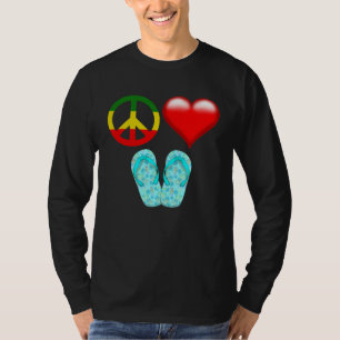 Peace Love Flip Flops T-Shirt