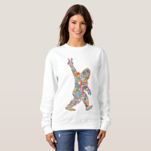 Peace Love Floral Bigfoot Sweatshirt