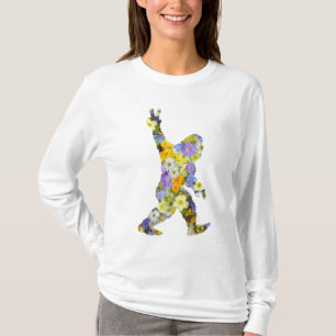 Peace Love Floral Bigfoot T-Shirt