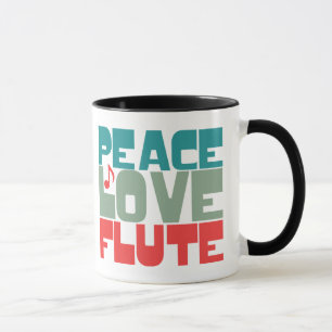 Peace Love Flute Mug