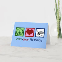 Peace Love Fly Fishing Christmas Fisherman