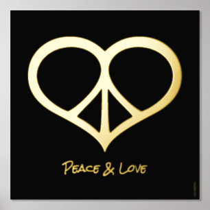 Peace & Love Foil Print
