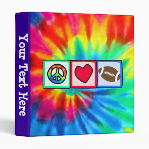 Peace, Love, Football Binder