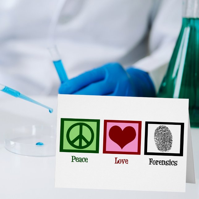 Peace Love Forensics Fingerprint Forensic Lab Card (Creator Uploaded)