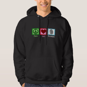 Peace Love Forensics Science Hoodie