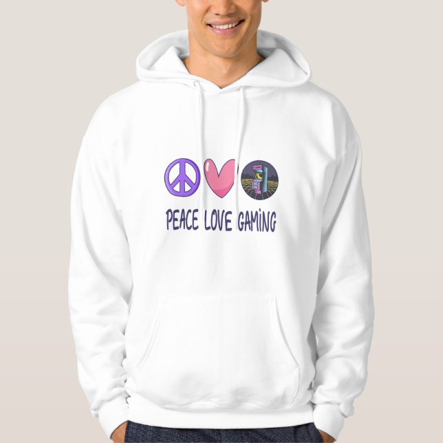 Peace Love Gaming Hoodie (Front)