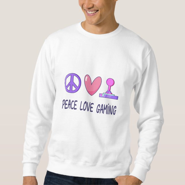Peace Love Gaming Sweatshirt (Front)
