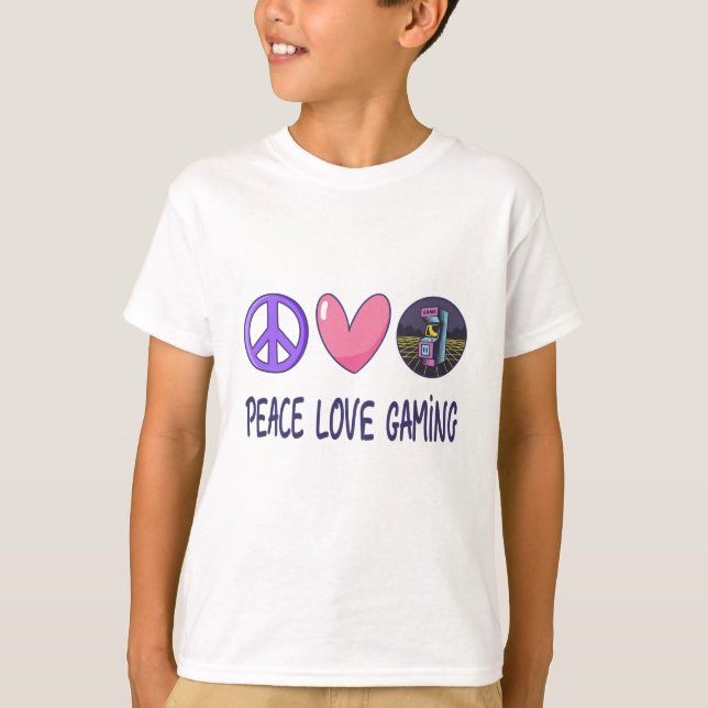 Peace Love Gaming T-Shirt (Front)