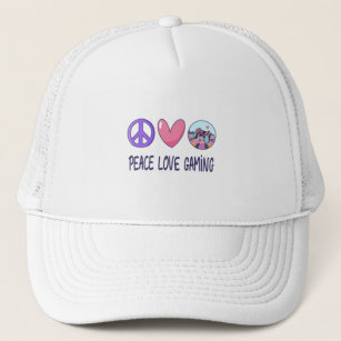 Peace Love Gaming Trucker Hat