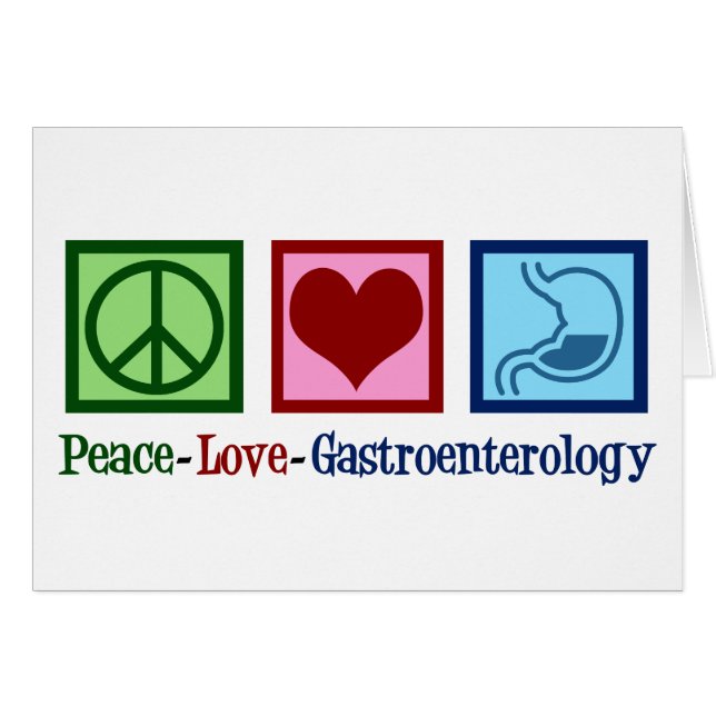 Peace Love Gastroenterology Office Carte de vacanc (Devant horizontal)