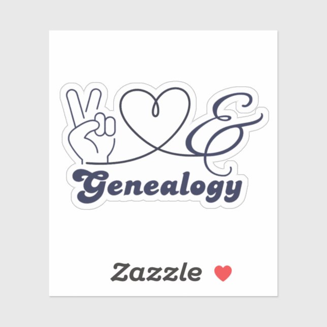 Peace, Love & Genealogy (Sheet)