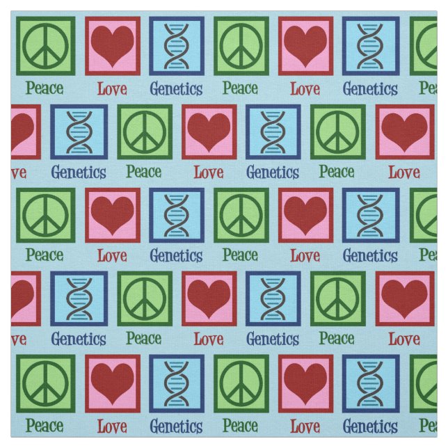 Peace Love Genetics Fabric (Swatch)
