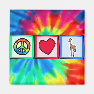 Peace, Love, Giraffes Magnet