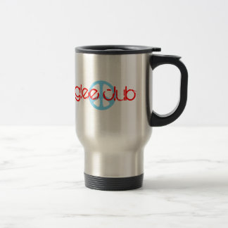 Peace Love Glee Club Retro Stainless Travel Mug