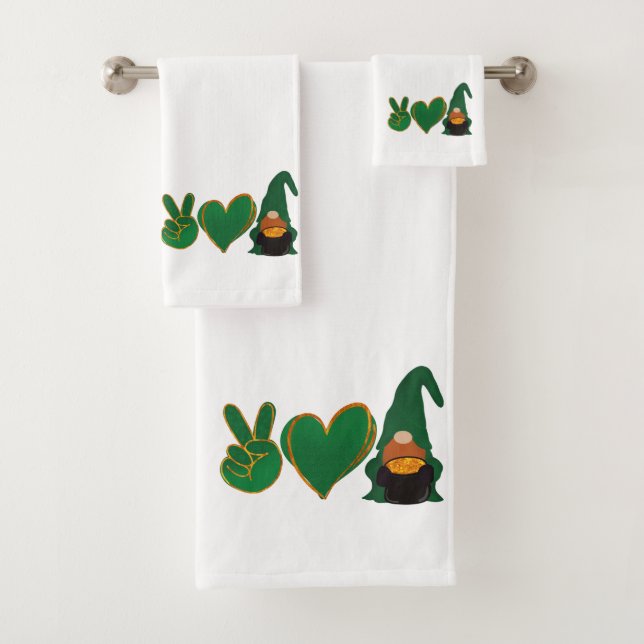 Peace Love Gnome | Sublimation de la Saint Patrick (En situation)