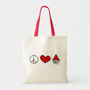Peace Love Gnome Tote Bag