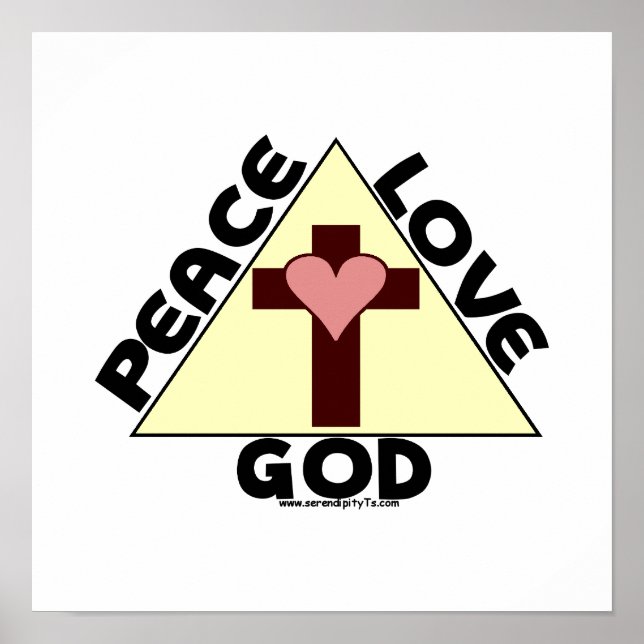 Peace Love God Poster (Front)