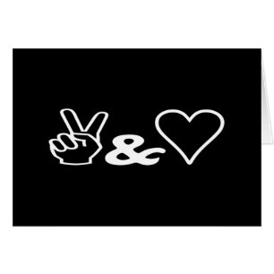 Peace & Love Greeting Card