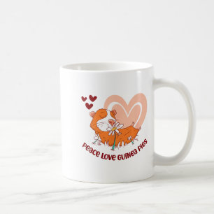Peace Love Guinea Gs Funny Saying For Guinea Gs Lo Coffee Mug