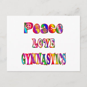 Peace Love Gymnastics Postcard