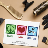 Peace Love Haircuts Custom Hair Salon Christmas