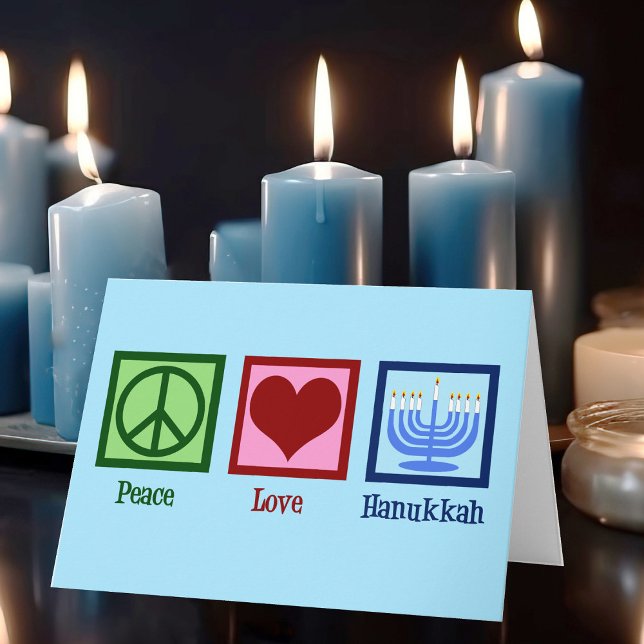Peace Love Hanukkah Holiday Card (Creator Uploaded)