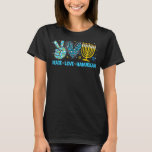 Peace Love Hanukkah Leopard Heart Hanukkah Menorah T-Shirt<br><div class="desc">Peace Love Hanukkah Leopard Heart Hanukkah Menorah Jewish 2</div>