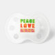 Peace Love Harmonica Pacifier (Front)